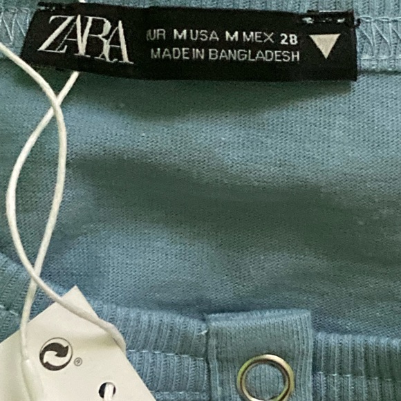 NWT Zara Snap Button Top - Picture 2 of 8